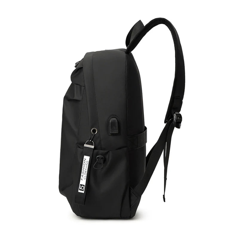 Men's Simple Lightweight Nylon College Backpack